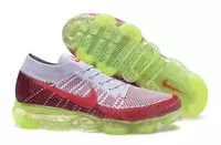 nike hombres lab air vapormax flyknit new rouge vert fluorescent